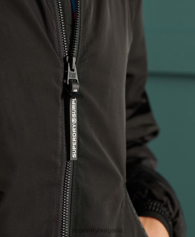 Superdry облекло N00H1196 черен мъже излишни стоки леко бомбардировач яке