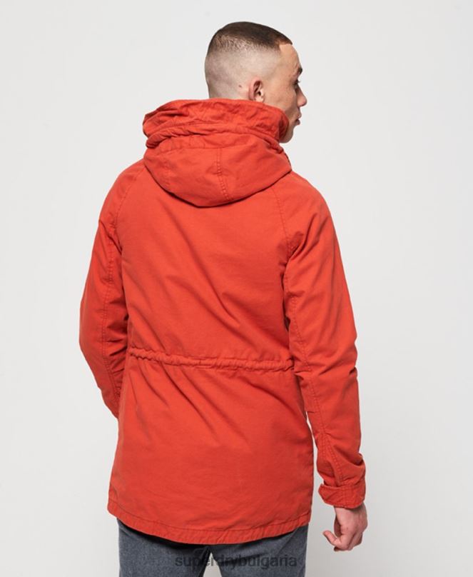 Superdry облекло N00H1202 оранжево мъже авиаторско яке за новобранец