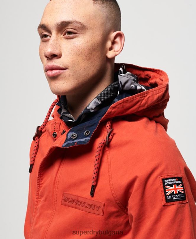 Superdry облекло N00H1202 оранжево мъже авиаторско яке за новобранец