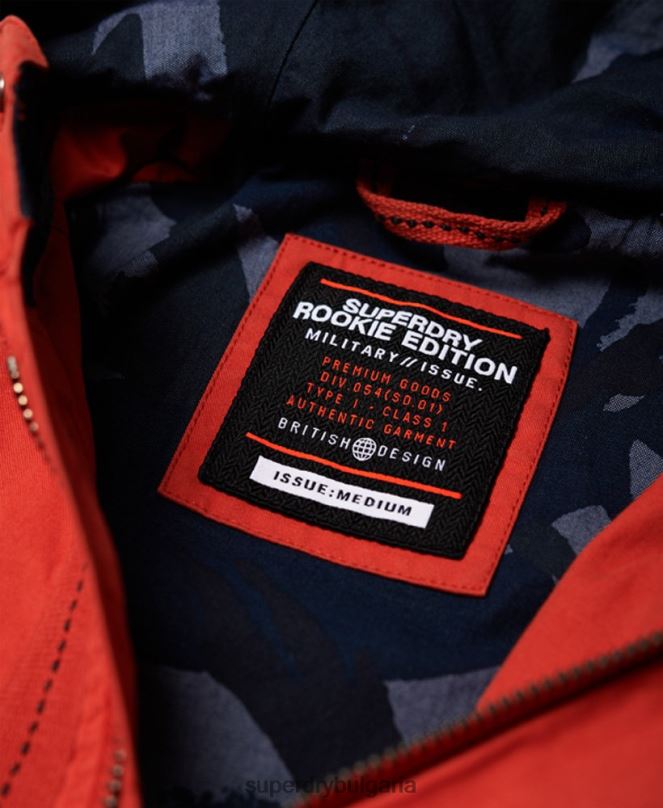 Superdry облекло N00H1202 оранжево мъже авиаторско яке за новобранец