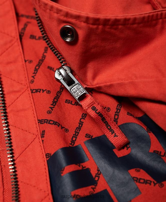 Superdry облекло N00H1202 оранжево мъже авиаторско яке за новобранец