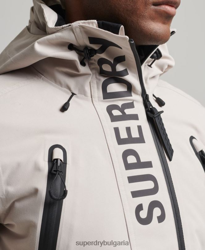 Superdry облекло N00H1370 светло сив мъже най-доброто спасително яке