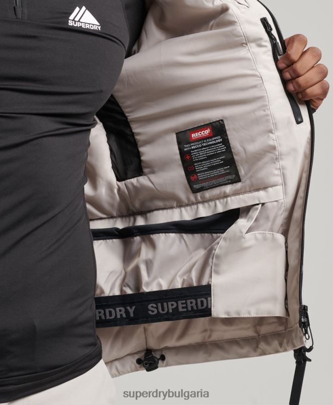 Superdry облекло N00H1370 светло сив мъже най-доброто спасително яке
