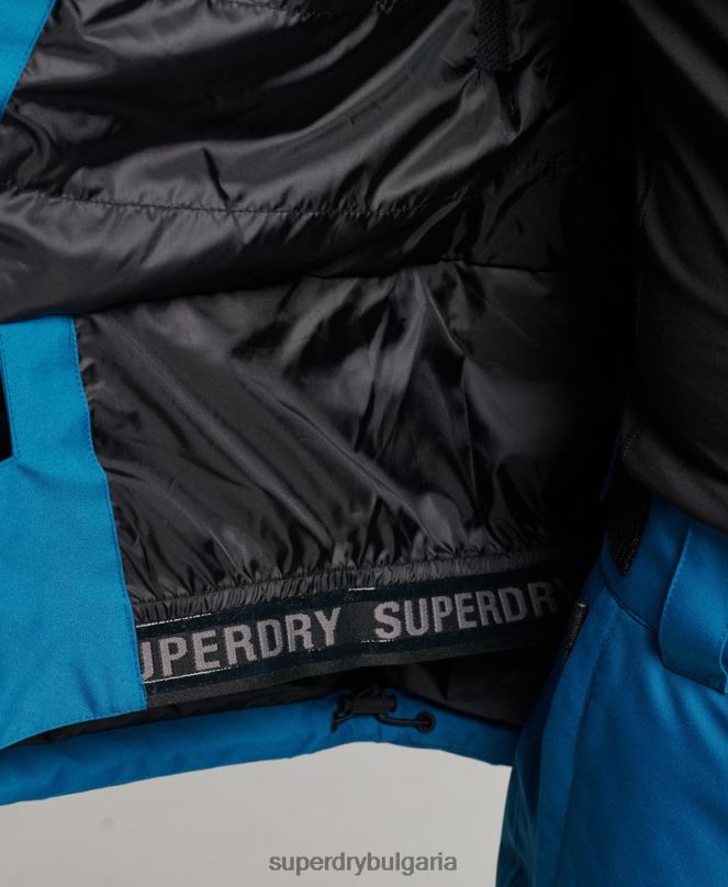 Superdry облекло N00H1375 син мъже ски спасително яке
