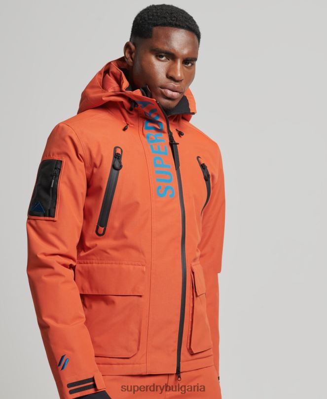Superdry облекло N00H1377 оранжево мъже най-доброто спасително яке