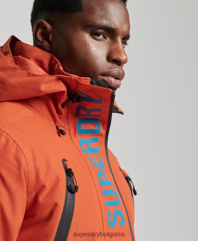 Superdry облекло N00H1377 оранжево мъже най-доброто спасително яке