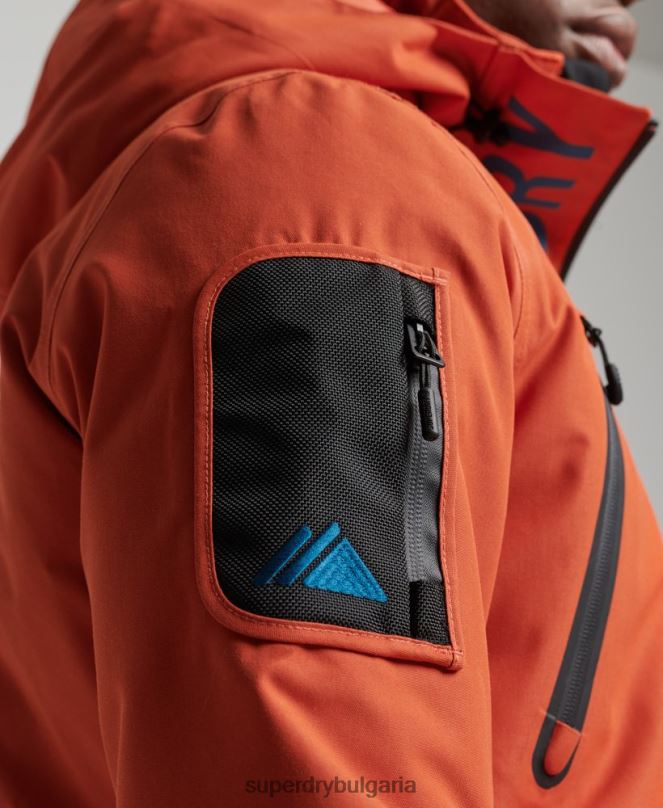 Superdry облекло N00H1377 оранжево мъже най-доброто спасително яке