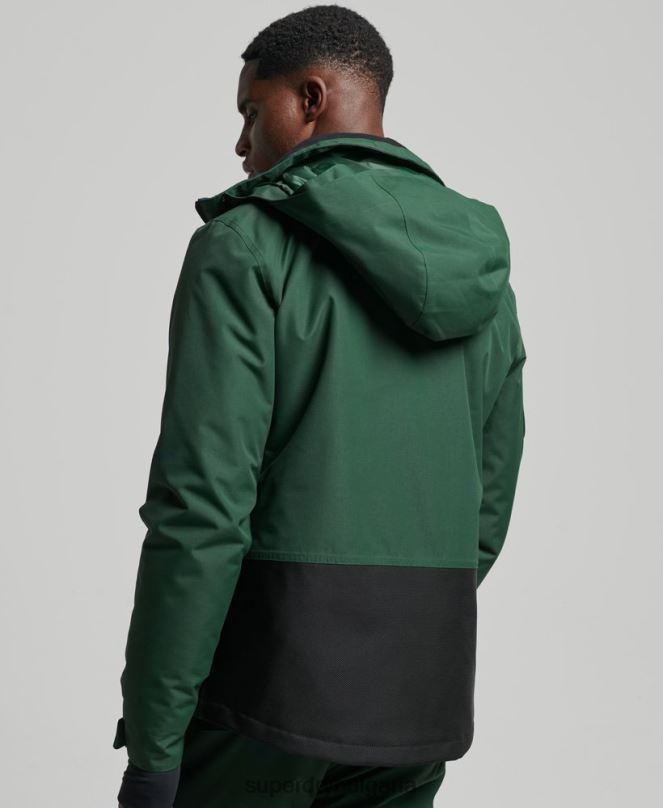 Superdry облекло N00H1379 зелено мъже най-доброто спасително яке