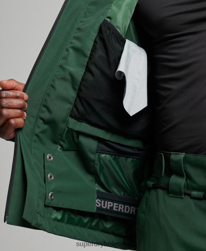 Superdry облекло N00H1379 зелено мъже най-доброто спасително яке