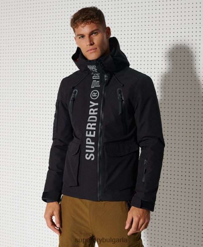 Superdry облекло N00H1400 черен мъже най-доброто яке за планински спасители
