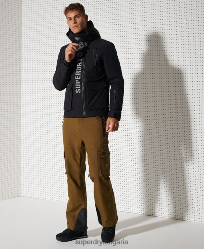 Superdry облекло N00H1400 черен мъже най-доброто яке за планински спасители