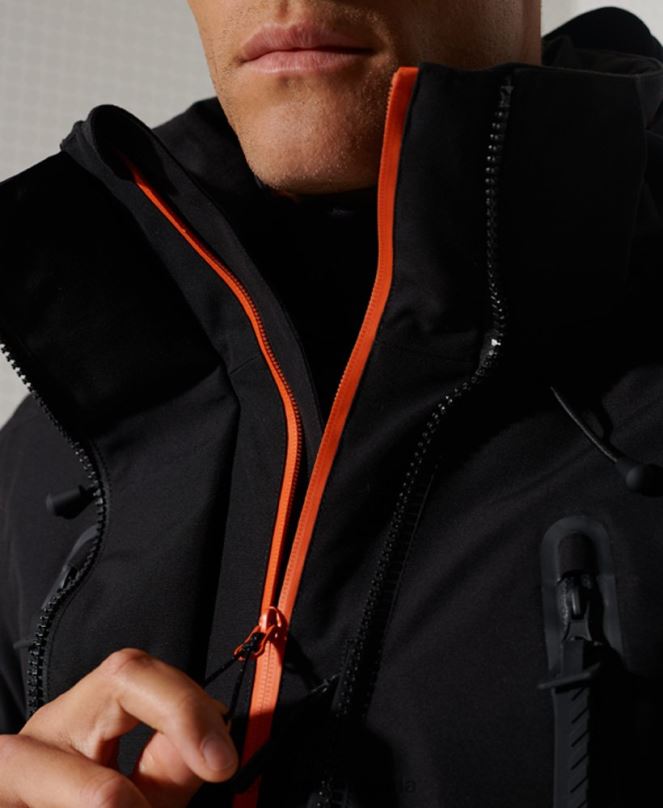 Superdry облекло N00H1400 черен мъже най-доброто яке за планински спасители