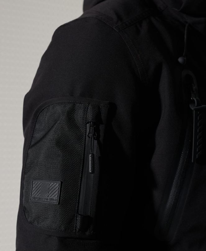 Superdry облекло N00H1400 черен мъже най-доброто яке за планински спасители