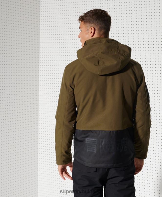 Superdry облекло N00H1401 зелено мъже най-доброто яке за планински спасители