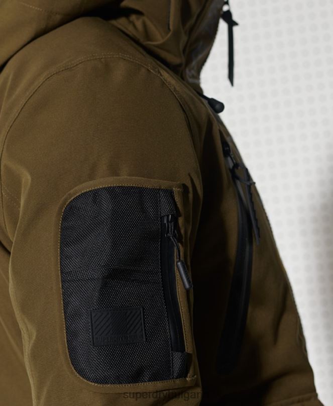 Superdry облекло N00H1401 зелено мъже най-доброто яке за планински спасители