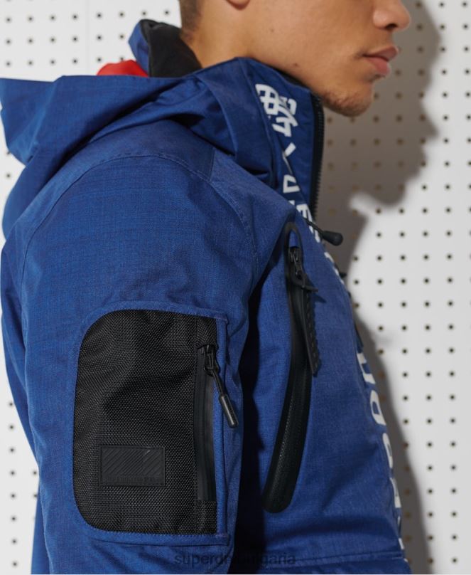 Superdry облекло N00H1403 син мъже най-доброто яке за планински спасители