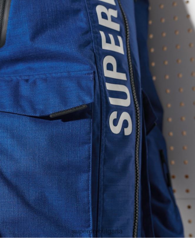 Superdry облекло N00H1403 син мъже най-доброто яке за планински спасители