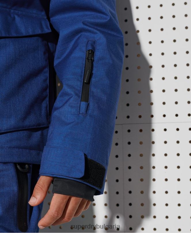 Superdry облекло N00H1403 син мъже най-доброто яке за планински спасители