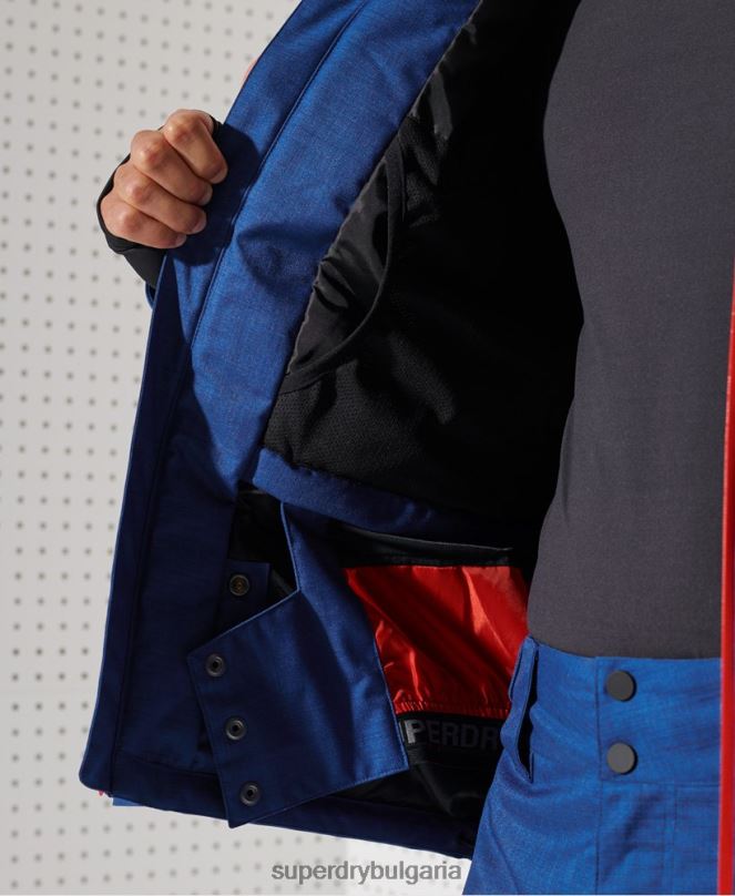 Superdry облекло N00H1403 син мъже най-доброто яке за планински спасители