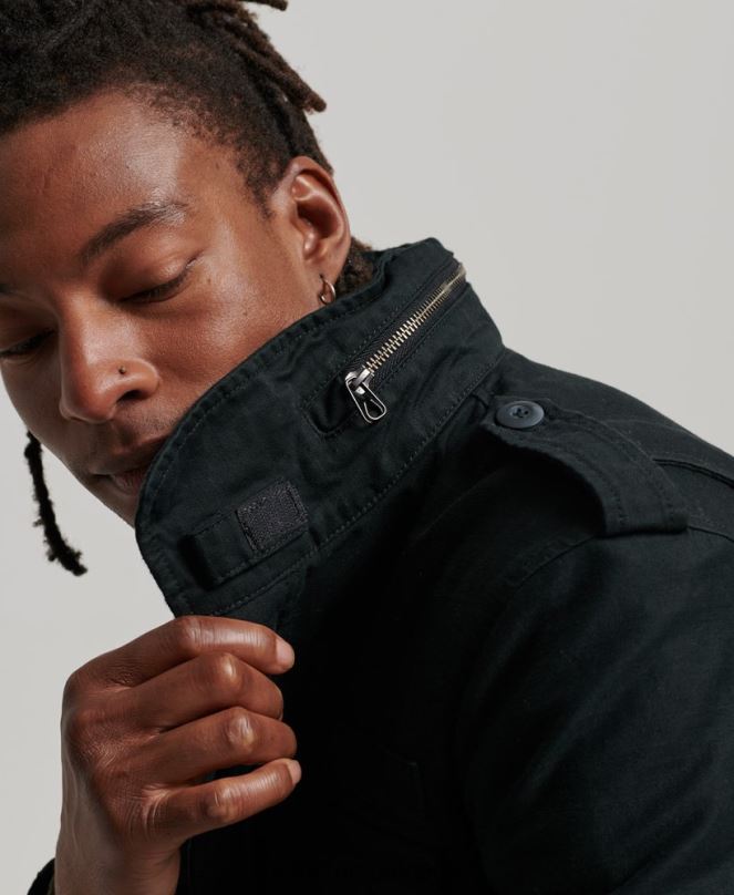 Superdry облекло N00H4434 тъмно сив мъже Военно яке m65 field borg с подплата