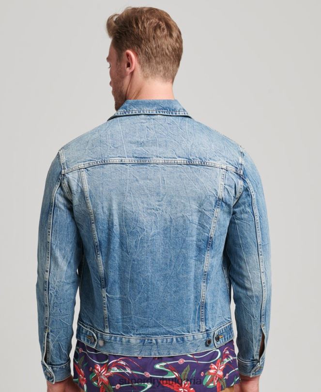 Superdry облекло N00H4438 син мъже яке за шофьор на камион