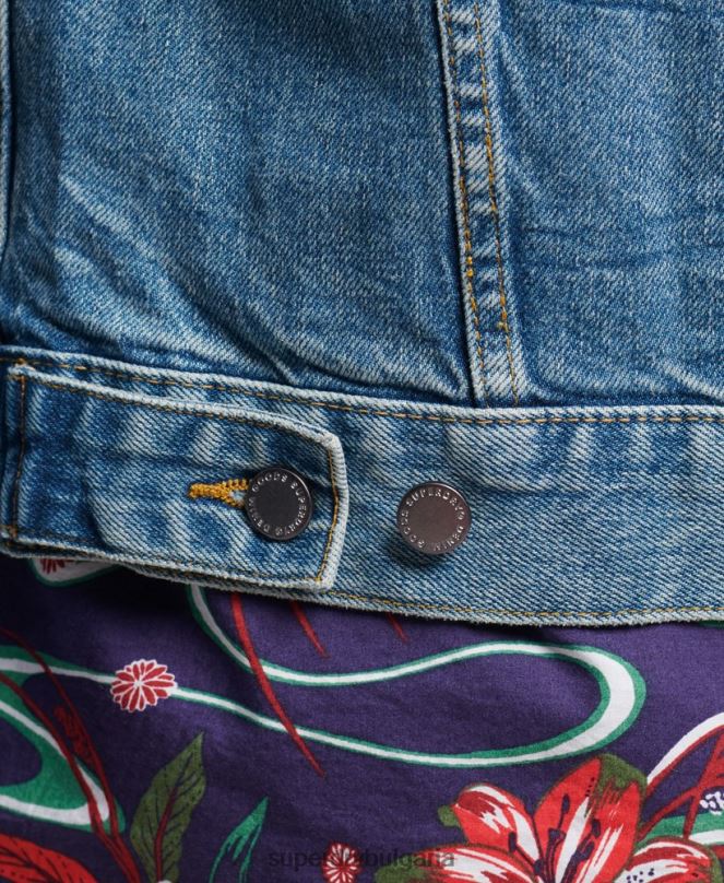 Superdry облекло N00H4438 син мъже яке за шофьор на камион