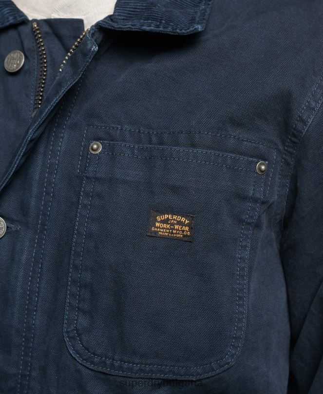 Superdry облекло N00H4440 военноморски флот мъже винтидж яке ранчо
