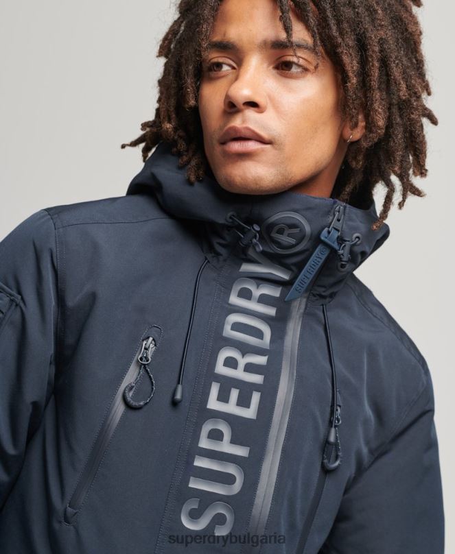 Superdry облекло N00H4444 военноморски флот мъже ultimate sd яке с ветровка