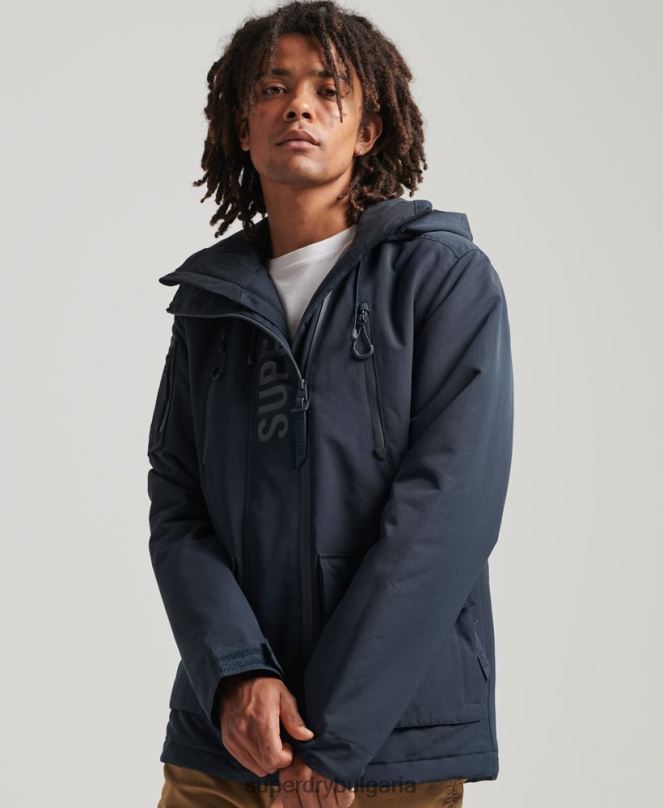 Superdry облекло N00H4444 военноморски флот мъже ultimate sd яке с ветровка