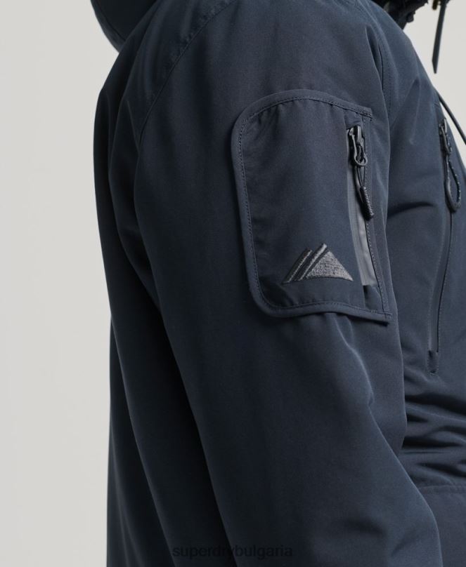 Superdry облекло N00H4444 военноморски флот мъже ultimate sd яке с ветровка