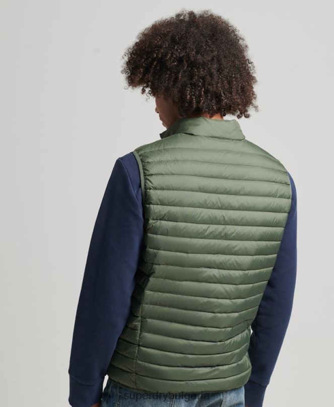 Superdry облекло N00H4445 каки мъже tech core down gilet
