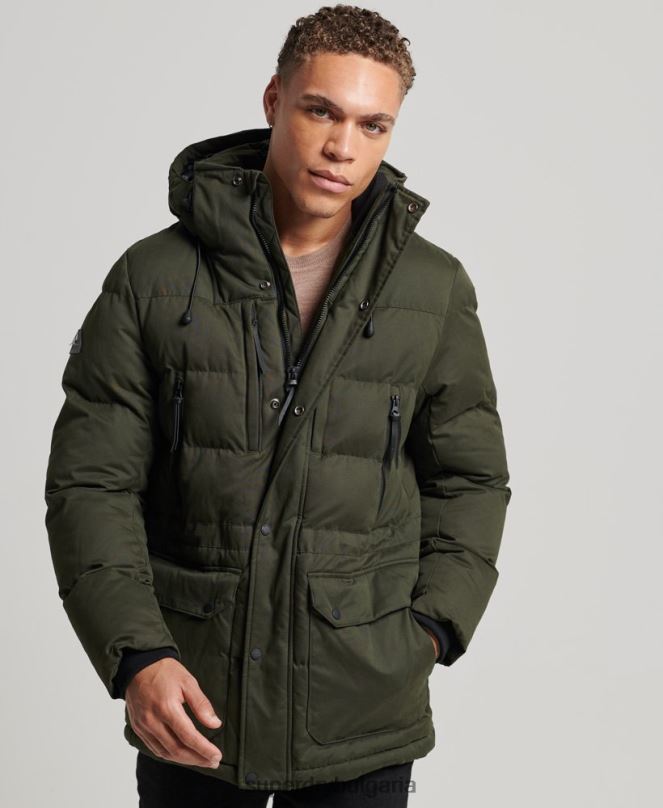Superdry облекло N00H4448 зелено мъже микрофибърно експедиционно яке