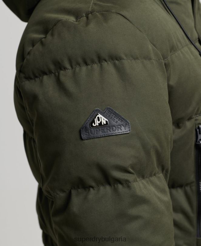 Superdry облекло N00H4448 зелено мъже микрофибърно експедиционно яке