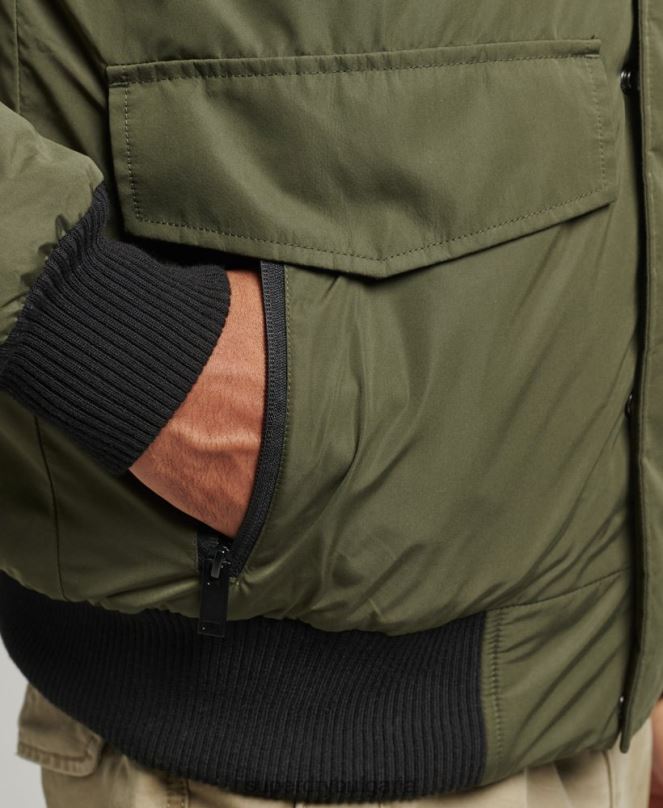 Superdry облекло N00H4452 каки мъже бомбър яке Everest