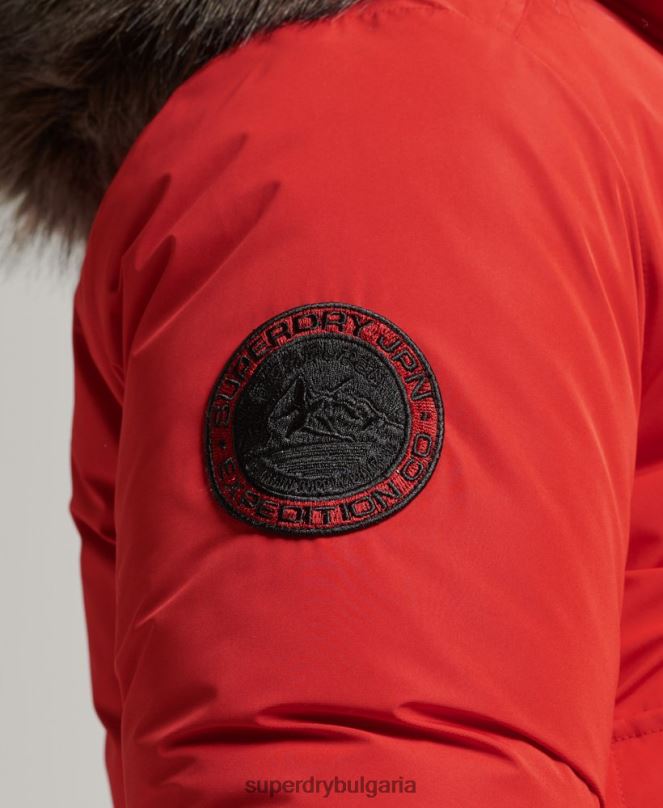 Superdry облекло N00H4455 червен мъже бомбър яке Everest