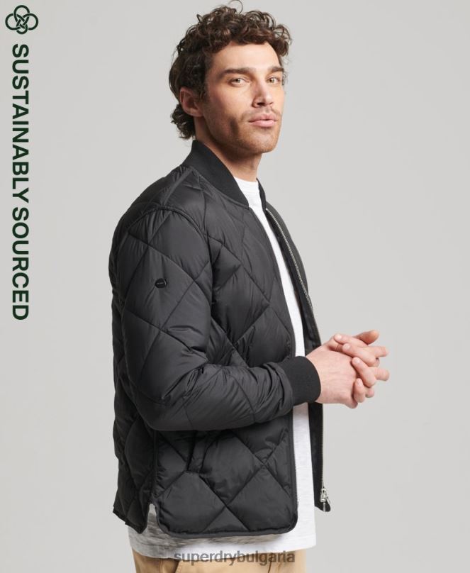 Superdry облекло N00H4464 черен мъже олекотено яке за студио
