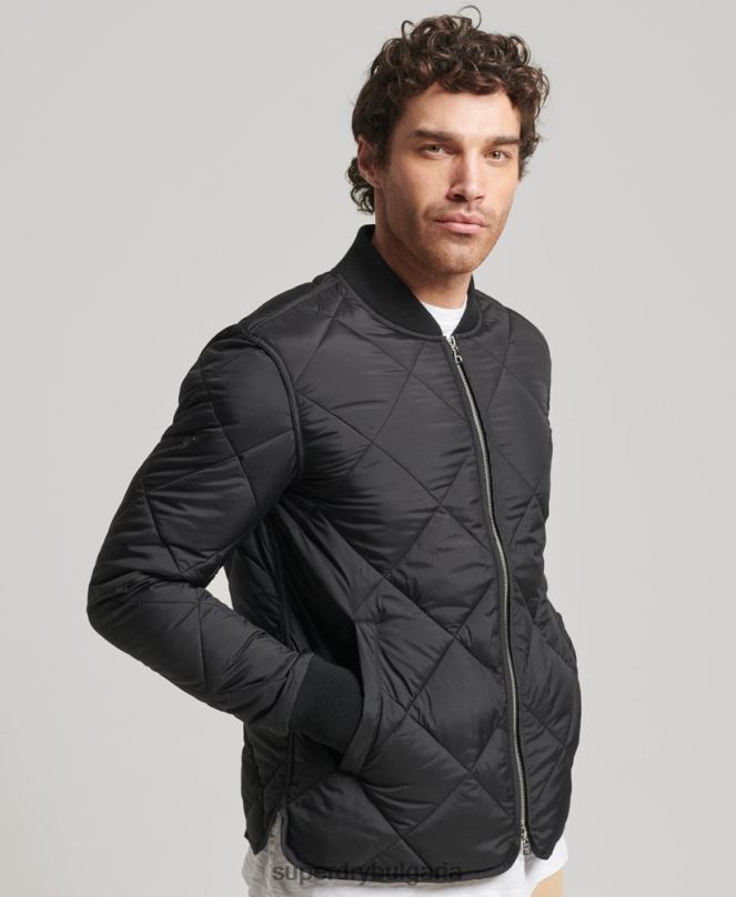 Superdry облекло N00H4464 черен мъже олекотено яке за студио