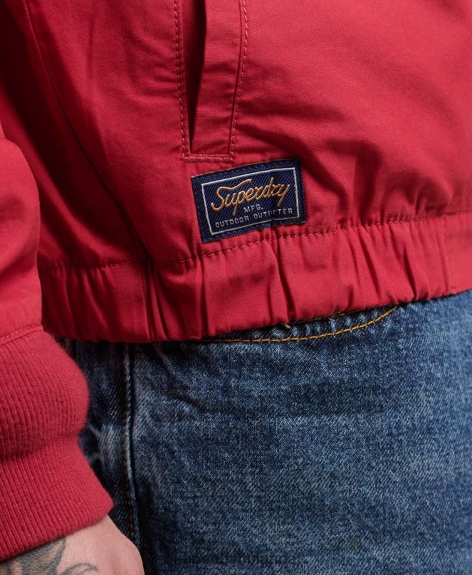 Superdry облекло N00H4466 червен мъже реколта колегиално яке Harrington