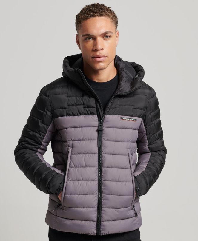 Superdry облекло N00H4469 сиво мъже Експедиционно радарно ватирано микс яке fuji