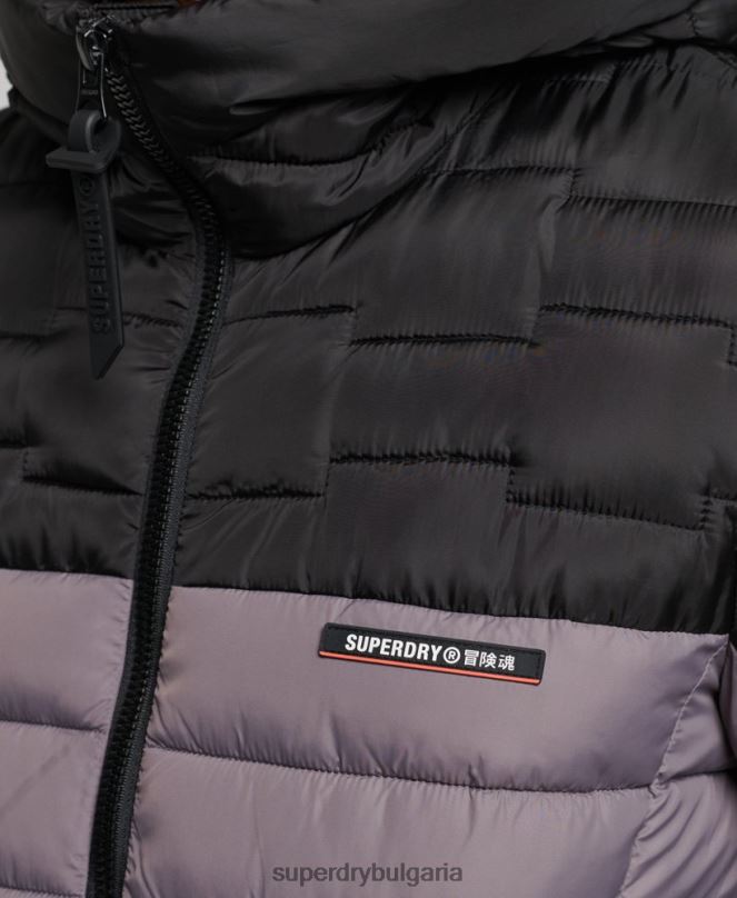 Superdry облекло N00H4469 сиво мъже Експедиционно радарно ватирано микс яке fuji