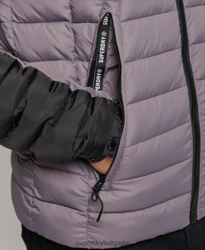 Superdry облекло N00H4469 сиво мъже Експедиционно радарно ватирано микс яке fuji
