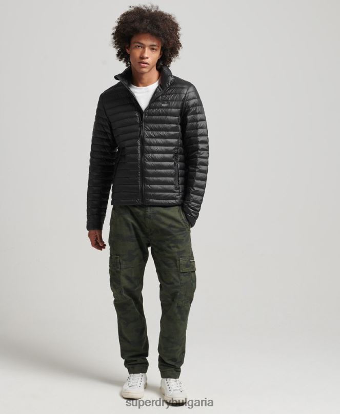 Superdry облекло N00H4474 черен мъже tech core пухено яке