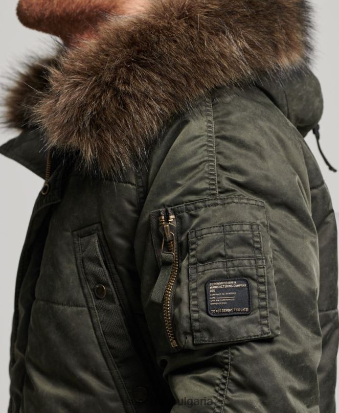 Superdry облекло N00H4479 каки мъже яке чинук парка