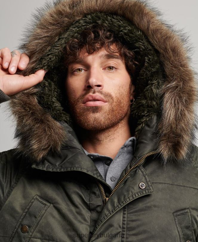 Superdry облекло N00H4479 каки мъже яке чинук парка