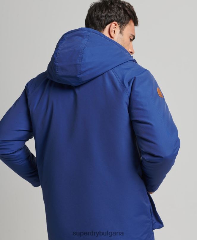 Superdry облекло N00H4480 военноморски флот мъже яке с планинска подплата