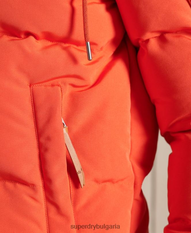 Superdry облекло N00H4487 оранжево мъже ватирано яке Еверест