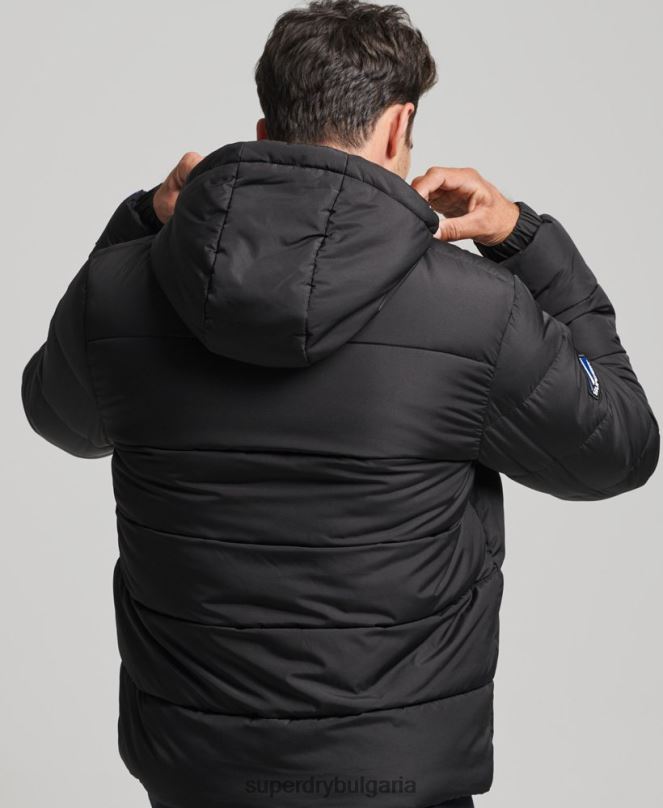 Superdry облекло N00H4491 черен мъже спортен пуф