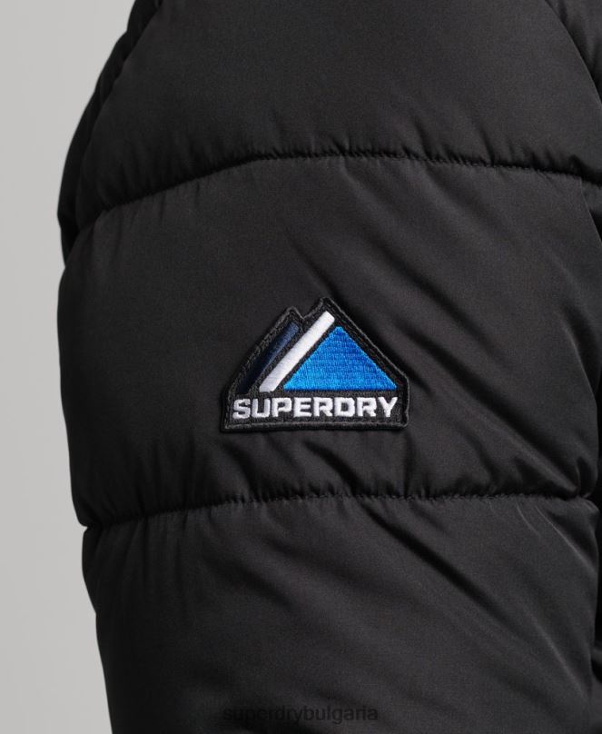 Superdry облекло N00H4491 черен мъже спортен пуф