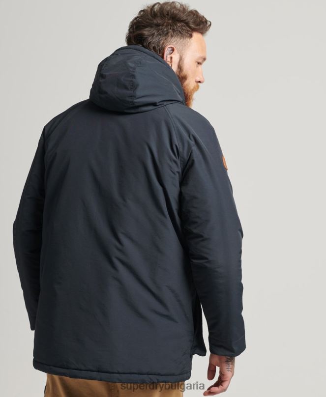 Superdry облекло N00H4492 военноморски флот мъже яке с планинска подплата