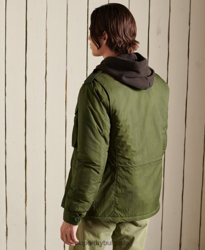 Superdry облекло N00H4495 зелено мъже военно яке м-65